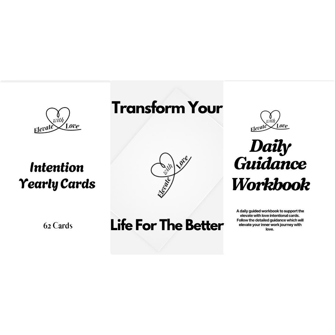 Digital Download Version-Intention Yearly Cards and Daily Intention Guidance Book
