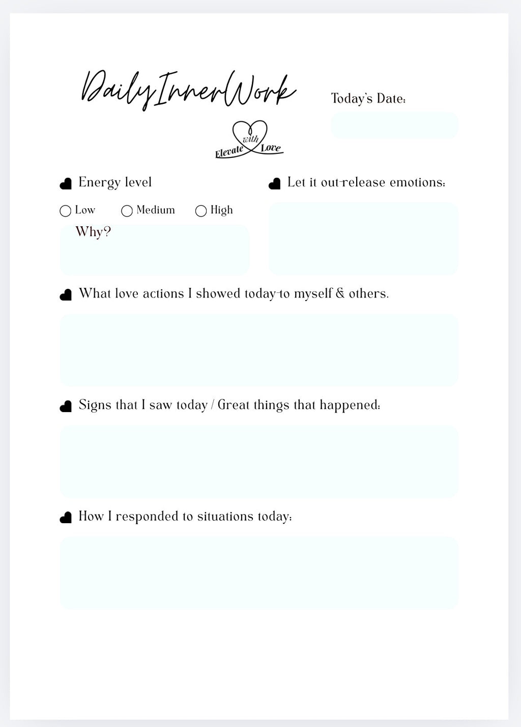 Inner Work Planner