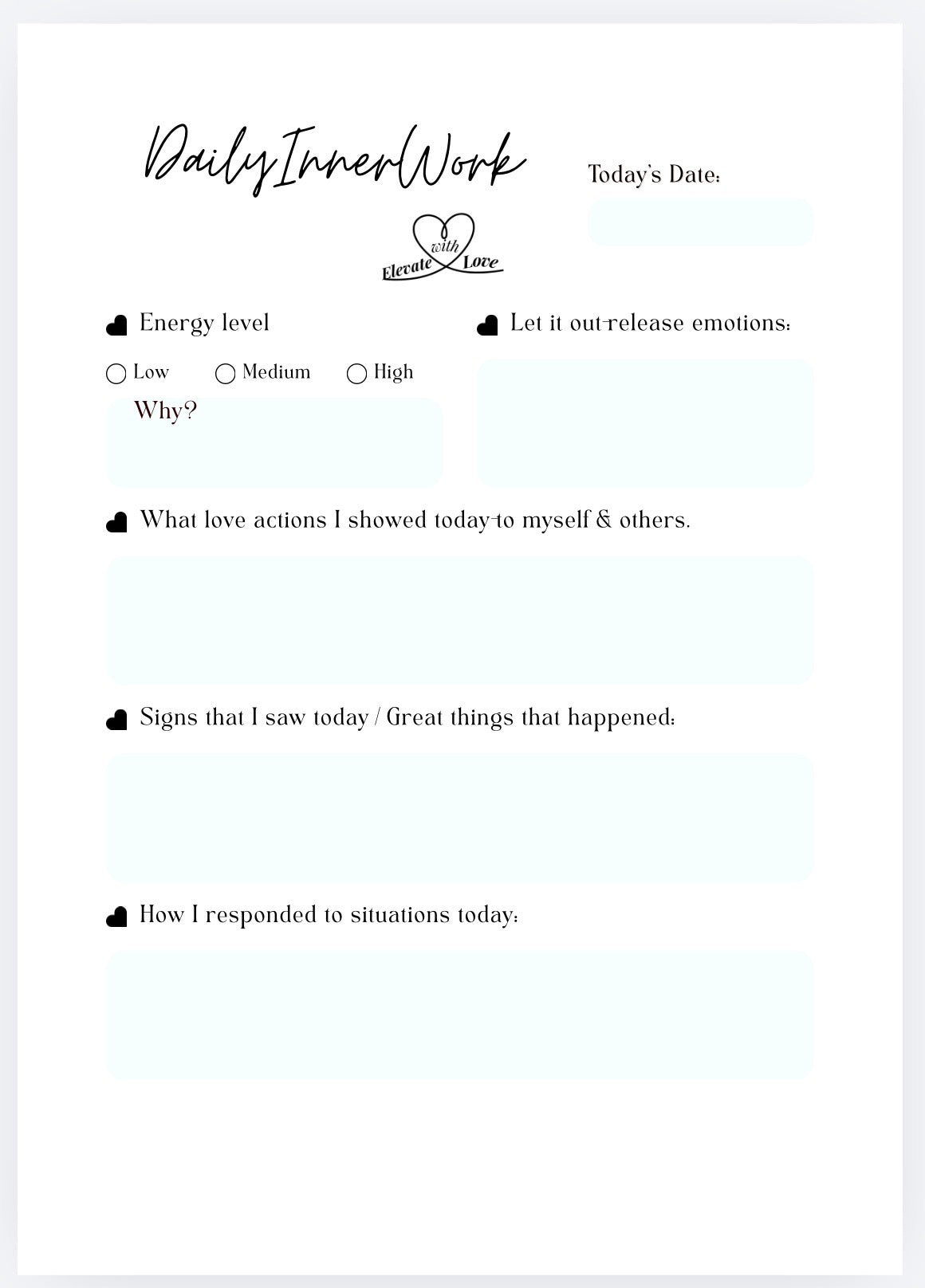Inner Work Planner