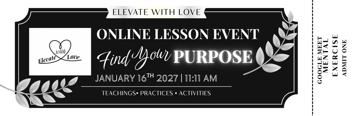 Find Your Purpose Online Lesson Event-Ticket for one